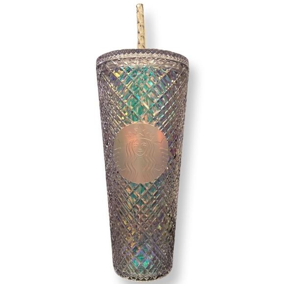 NEW Starbucks 2022 Collection Icy White Unicorn Iridescent Bling Tumbler - Picture 1 of 3
